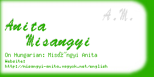 anita misangyi business card